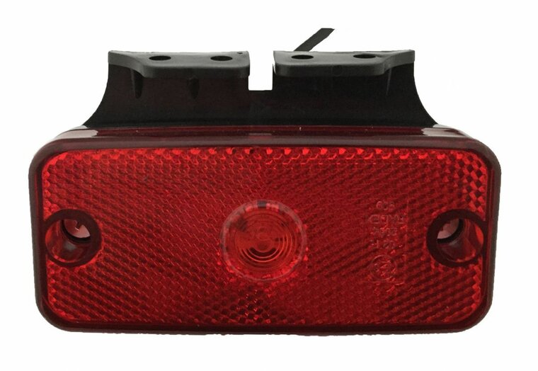 led zijmarkeringslamp universeel rood 12/24 volt - contourlamp - zij lamp - breedtelamp