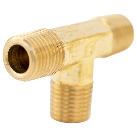 luchtkoppeling 1/4 duims buitendraad - t-knelkoppeling - t-stuk koppeling - perslucht koppeling - asta