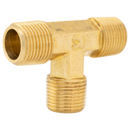 luchtkoppeling 3/8 duims buitendraad - t-knelkoppeling - t-stuk koppeling - perslucht koppeling - asta