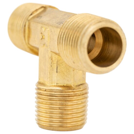 luchtkoppeling 3/8 duims buitendraad - t-knelkoppeling - t-stuk koppeling - perslucht koppeling - asta