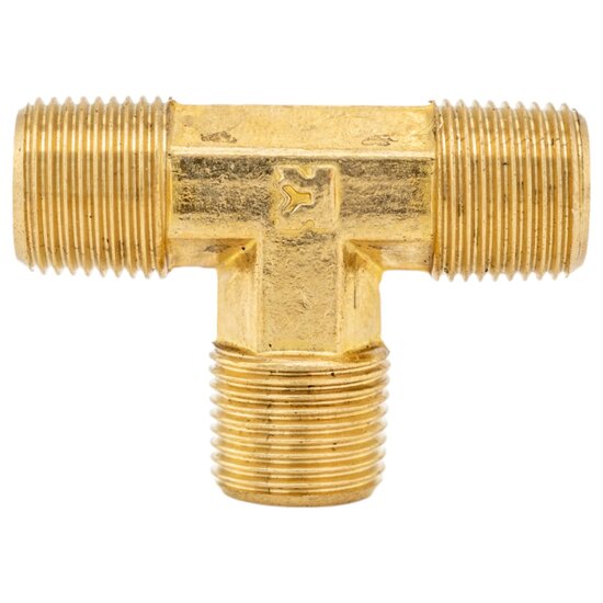 luchtkoppeling 3/8 duims buitendraad - t-knelkoppeling - t-stuk koppeling - perslucht koppeling - asta