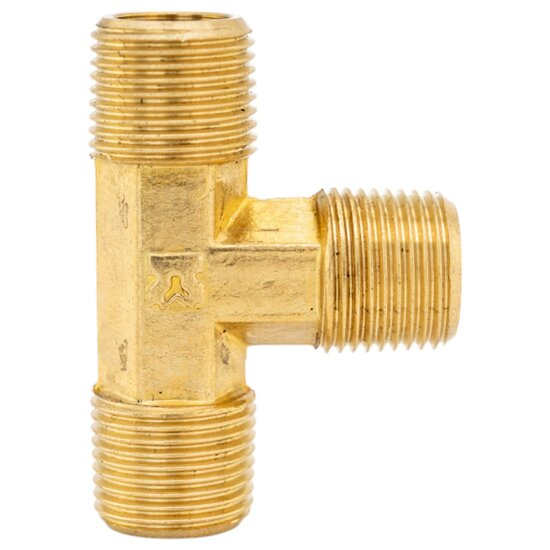 luchtkoppeling 3/8 duims buitendraad - t-knelkoppeling - t-stuk koppeling - perslucht koppeling - asta