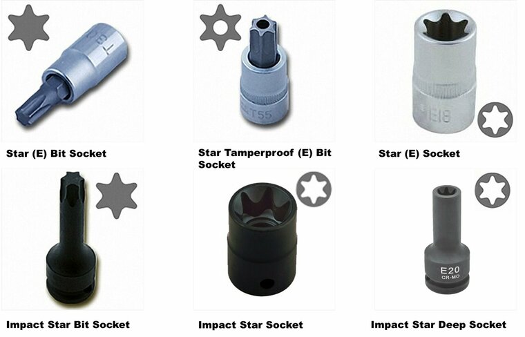 torxdop t55 - 1/2 duims aansluiting - 55 mm - met doorlopende boring - torx socket - torx bit - seneca