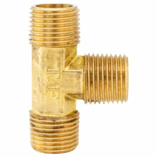 luchtkoppeling 1/2 duims buitendraad - t-knelkoppeling - t-stuk koppeling - perslucht koppeling - asta