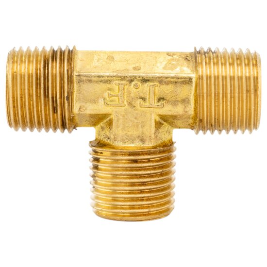 luchtkoppeling 1/2 duims buitendraad - t-knelkoppeling - t-stuk koppeling - perslucht koppeling - asta