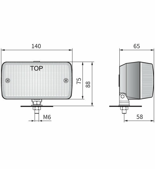 achteruitrijlicht groot 12/24 volt - achterlicht - parkeerlicht - achteruitrijlicht