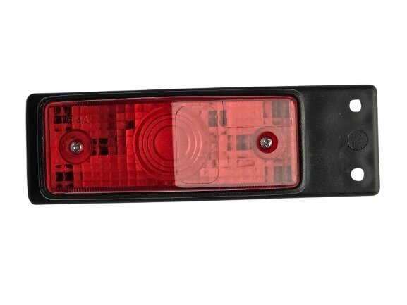 markeringslamp rood met steun - zijmarkeringslamp - positielamp 12 volt - contourlamp - horpol