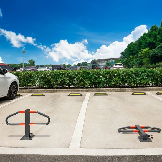 parkeerbeugel klapbaar - parkeerstop met slot - parkeer stop beugel - parkeerblokkade