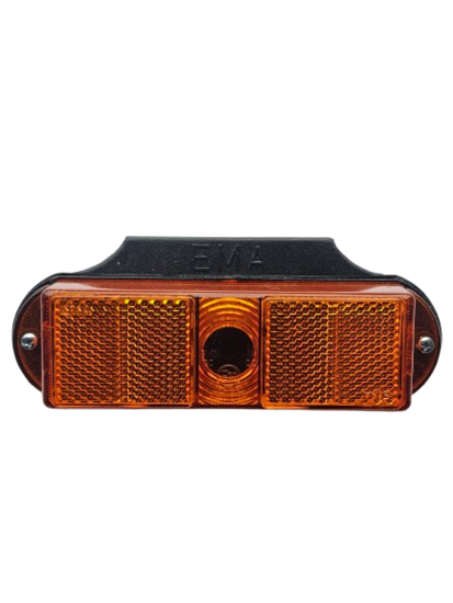 zijmarkeringslamp oranje - markeringslamp met houder - positielamp 12 volt - contourlamp - horpol