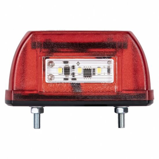 led kentekenverlichting wit 12/24 volt 3x led - kentekenlamp - kenteken verlichting - numberplate lamp - horpol