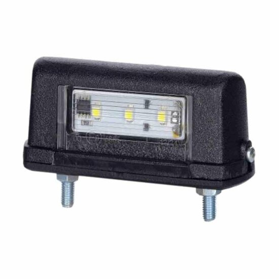 led kentekenverlichting wit 12/24 volt 3x led - kentekenlamp - numberplate lamp - kenteken verlichting - horpol