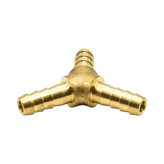 pneumatisch t-stuk verbindingskoppeling &ndash; messing slangkoppeling &ndash; 8 mm &ndash; luchtslang splitter