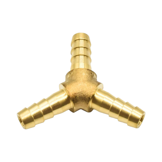 pneumatisch t-stuk verbindingskoppeling &ndash; messing slangkoppeling &ndash; 8 mm &ndash; luchtslang splitter