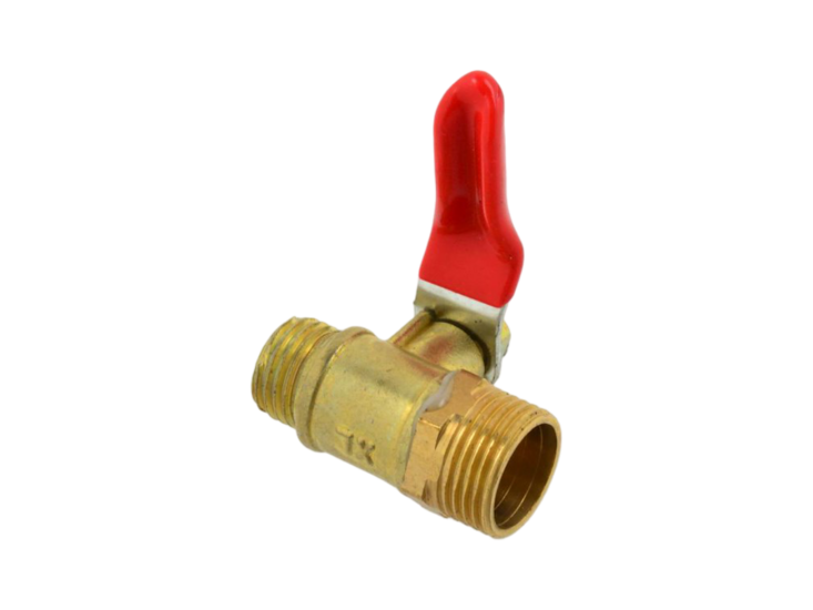 pneumatische kraan - kogelkraan - 1/4 duims - handmatige lucht klep - kogel kraan - geko