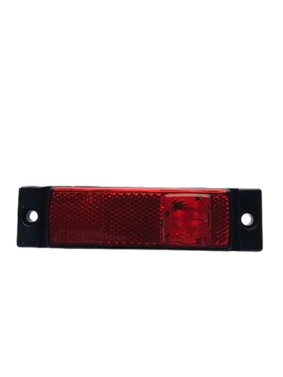 led zijmarkeringslamp inclusief 5m kabel rood 3x led - contourlamp - led zijlamp - breedtelamp