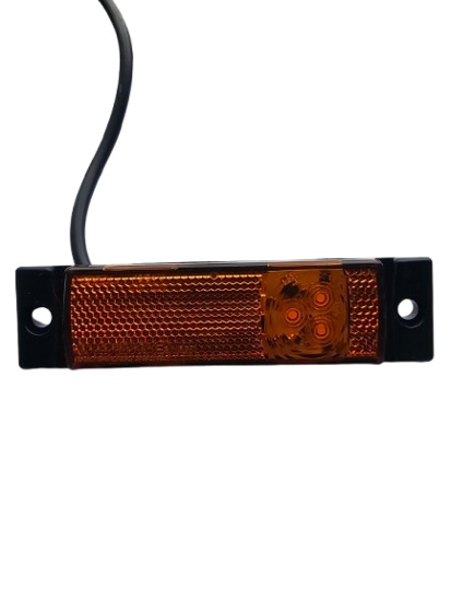 led zijmarkeringslamp universeel oranje 12/24 volt  - contourlamp - zij lamp - led breedtelamp