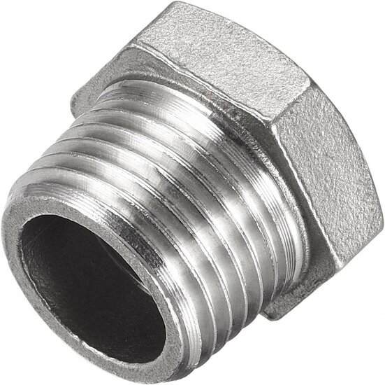 verloopstuk luchtkoppeling - 3/8'' naar 1/4'' - draad nippel - verloopnippel - asta