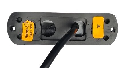 led zijmarkeringslamp universeel oranje 3x led - contourlamp - zijlamp - led breedtelamp