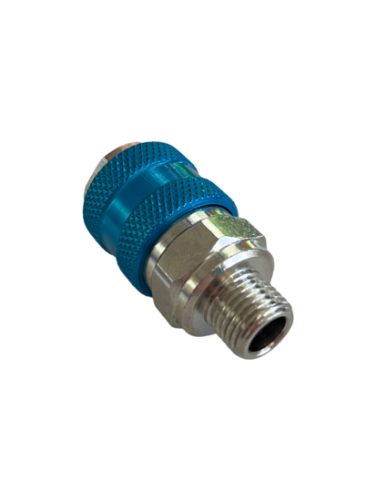 euro snelkoppeling - 1/4 duims - uitwendig draad - mannelijk - zionair