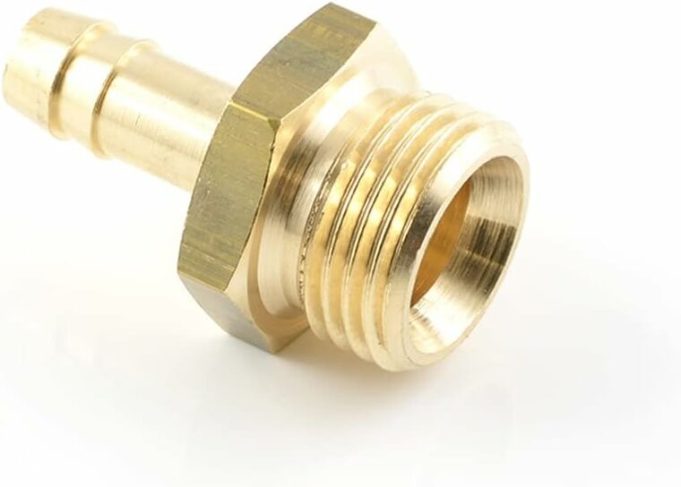 slangpilaar tule - 6mm - 1/4 duims - uitwendig draad - slang pilaar - mannelijk