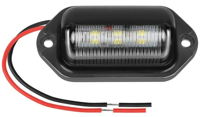 led kentekenverlichting wit 12/24 volt 6x led - kentekenlamp - kentekenplaat verlichting