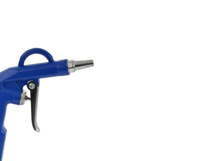 blaaspistool 170x125 mm - lang mondstuk - luchtspuit - afblaas pistool - spuitpistool - geko