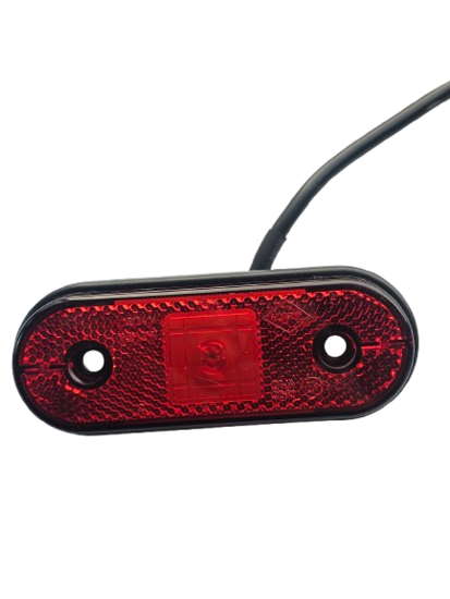 led zijmarkeringslamp universeel rood 1x led - contourlamp - zij lamp - led breedtelamp