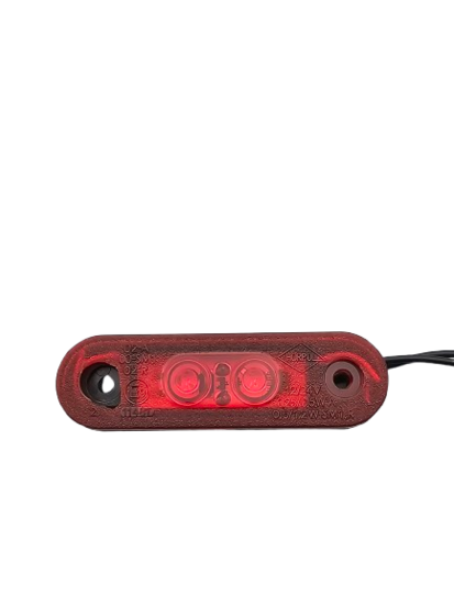 led zijmarkeringslamp universeel rood 2x led - contourlamp - led zijlamp - breedtelamp