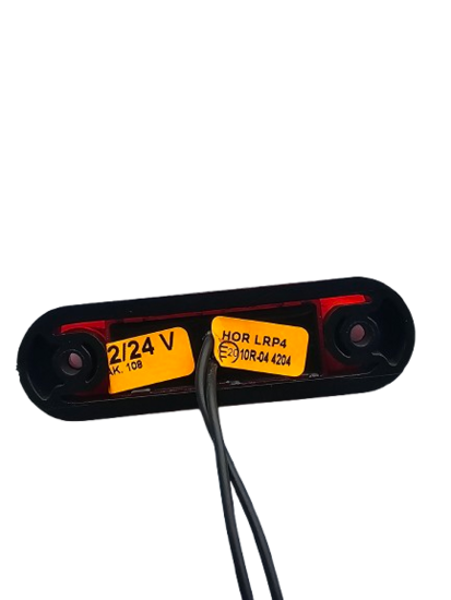 led zijmarkeringslamp universeel rood 2x led - contourlamp - led zijlamp - breedtelamp