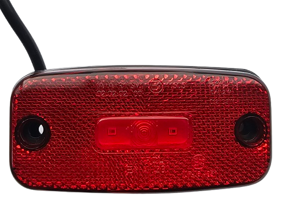 led zijmarkeringslamp universeel rood 3x led - contourlamp - led zijlamp - breedtelamp - horpol