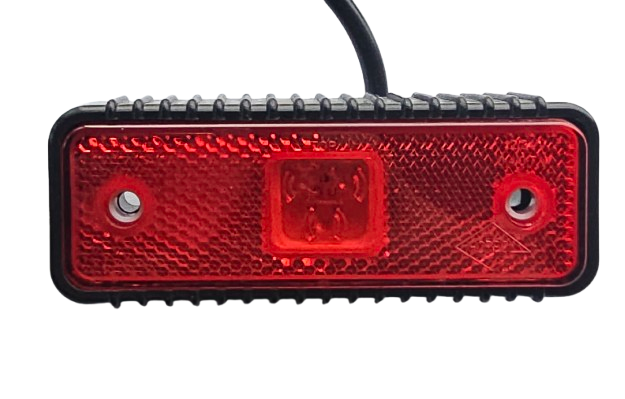 led zijmarkeringslamp universeel rood 3x led - led contourlamp - zij lamp - breedtelamp