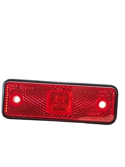 led zijmarkeringslamp universeel rood 3x led - contourlamp - zijlamp - breedtelamp - horpol