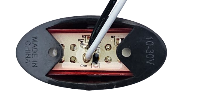 led zijmarkeringslamp universeel rood 4x led - contourlamp - zijlamp - breedtelamp