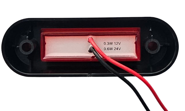 led zijmarkeringslamp universeel rood 4x led - contourlamp - zijlamp - breedtelamp - kmr