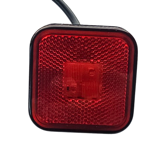 led zijmarkeringslamp universeel rood 4x led - contourlamp - zijlamp - led breedtelamp