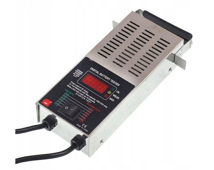 accutester met lcd&nbsp;scherm - 6 en 12 volt - geschikt tot 100 amp&egrave;re - accu tester