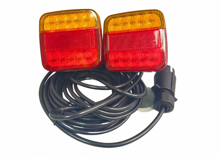 led verlichting set magnetisch - 7 polig - 7,5m + 2,5m - 26x led per lamp - led verlichting - verlichting set - led achterlicht