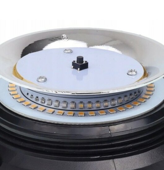 led waarschuwingslamp klein 12/24 volt kabel met sigarettenstekker 45x led - zwaailamp - waarschuwingslamp