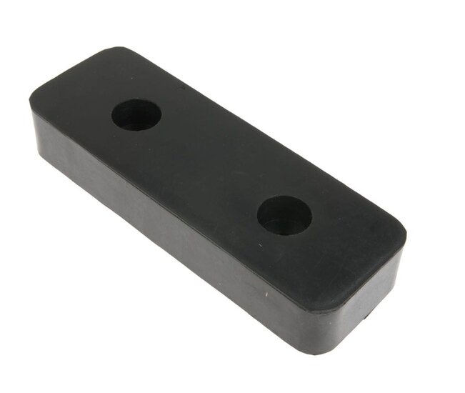 stootkussen 195x70 mm - 2 gaten - stootrubber - stootblok - bumperkussen - bufferblok