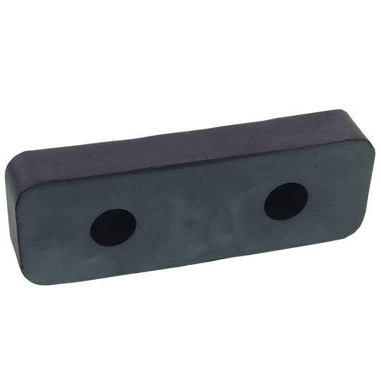 stootkussen 195x70 mm - 2 gaten - stootrubber - stootblok - bumperkussen - bufferblok