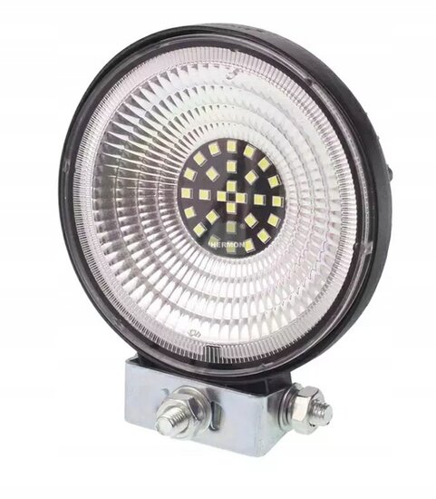 led werklamp rond 27x led 10-30v - werklamp - werklicht - bouwlamp - ledlamp