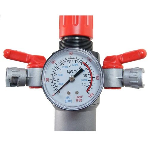 drukregelaar met filter en waterafscheider - 3/8 duims - reduceerventiel - 12 bar druk