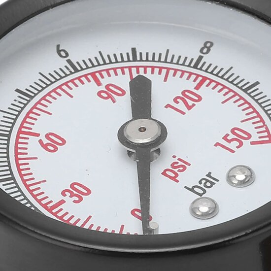 drukmeter verticaal - 63 mm - manometer - 3/8&#039;&#039; aansluiting - drukregelaar klok - zionair