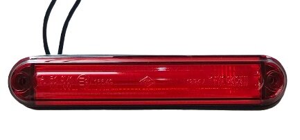 led zijmarkeringslamp universeel rood 6x led - contourlamp - zij lamp - breedtelamp