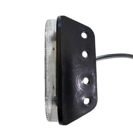 led zijmarkeringslamp met houder universeel wit 1x led - contourlamp - zij lamp - breedtelamp