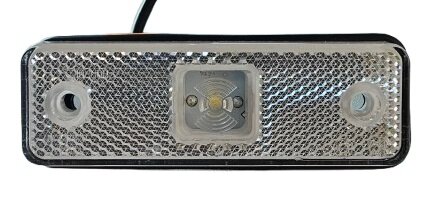 led zijmarkeringslamp universeel wit 1x led - contourlamp - zijlamp - breedtelamp