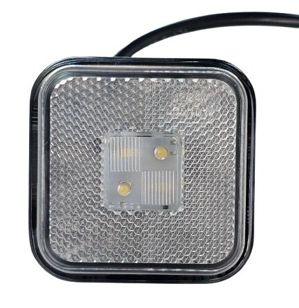 led zijmarkeringslamp universeel wit 4x led - contourlamp - zij lamp - led breedtelamp