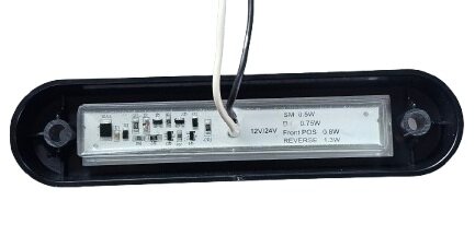 led zijmarkeringslamp universeel wit 8x led - contourlamp - zijlamp - breedtelamp