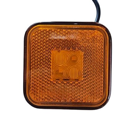 led zijmarkeringslamp universeel oranje 4x led - contourlamp - led zijlamp - led breedtelamp