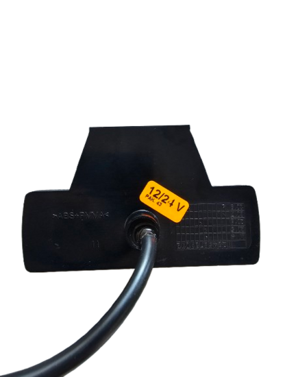 witte zijmarkeringslamp links met houder - 12/24 volt - markeringslamp 3 led - contourlamp - horpol